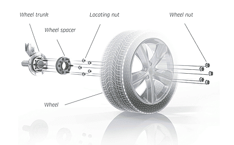 Pro Spacers Toyota Yaris 11.05-.. 4x100 20mm Eibach